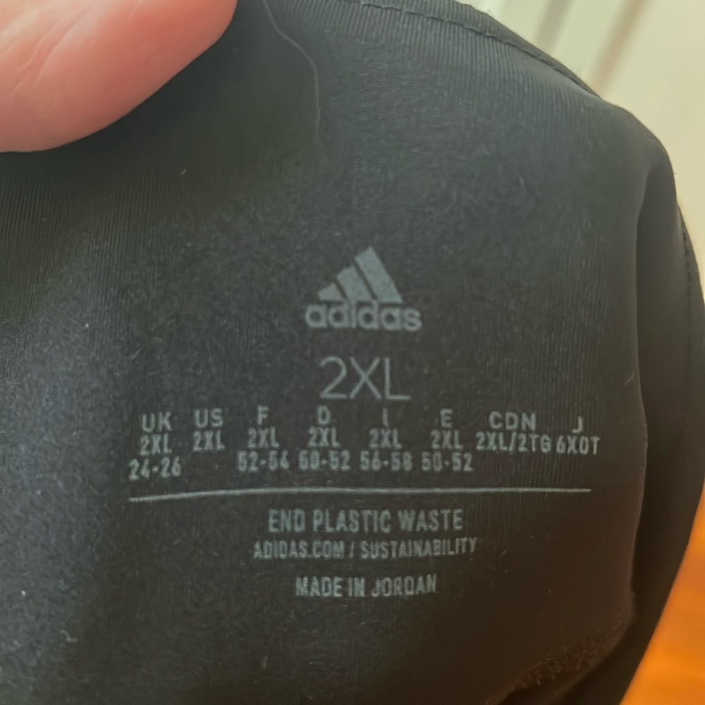 Adidas black leggings size 2x